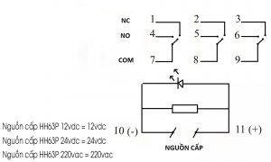 Relay Trung Gian Ecnko Hh P Vdc Vdc Vac Nshop