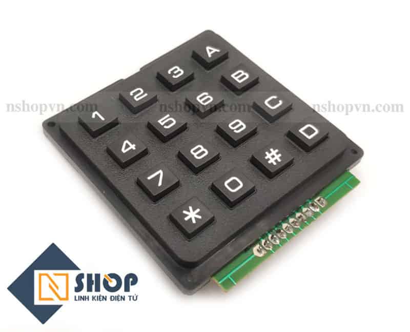 Bàn Phím Ma Trận Nhựa Cứng 4x4 Keypad