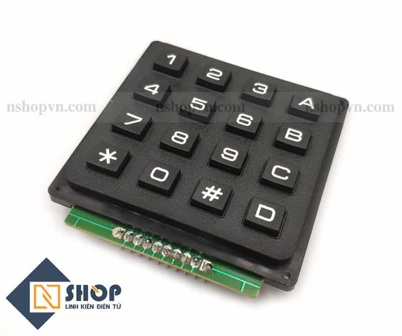 Bàn Phím Ma Trận Nhựa Cứng 4x4 Keypad