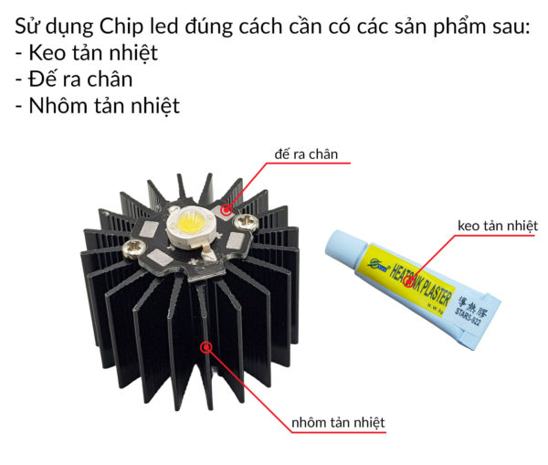 Chip led 5W trắng 6000-6500K