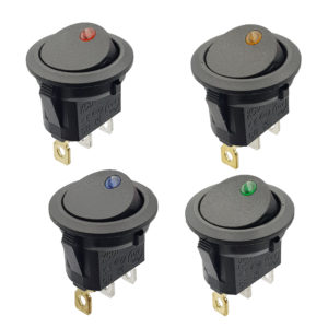 Công tắc bập bênh tròn có đèn KCD2-202