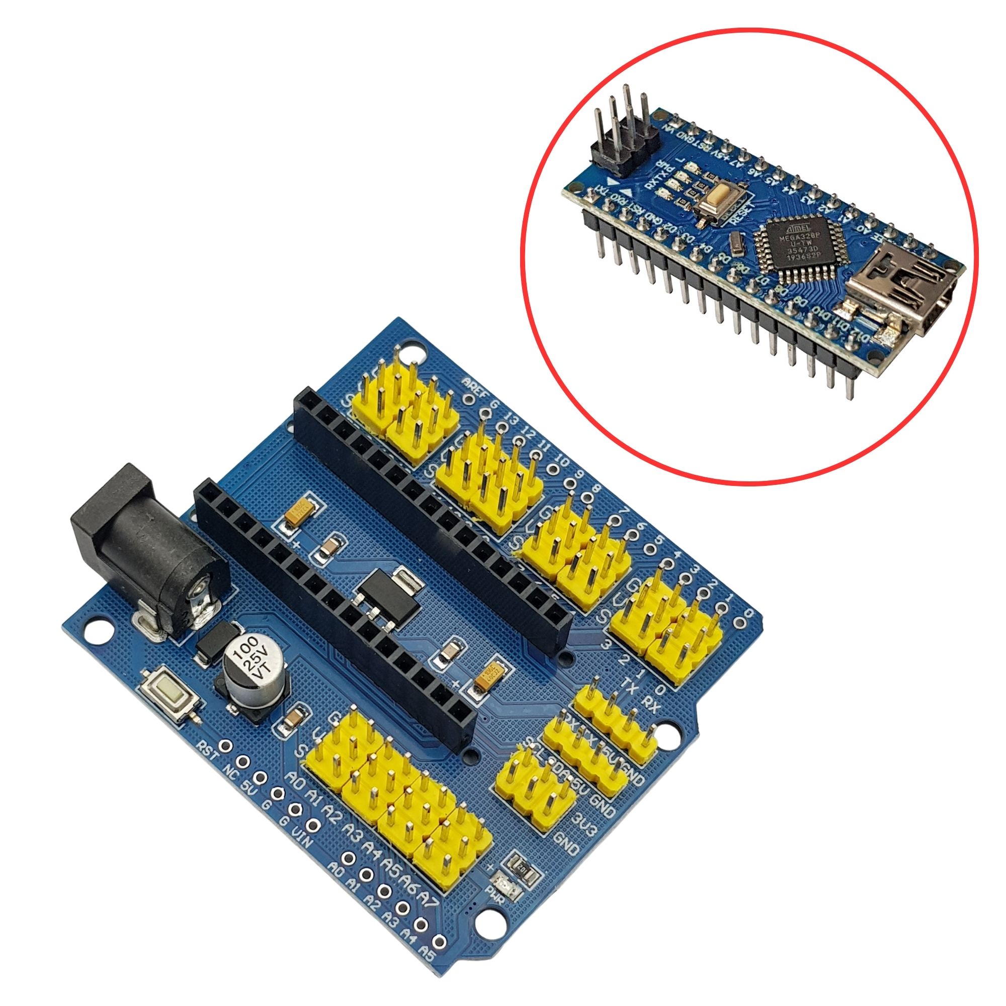 Đế Ra Chân Arduino Nano v3 - Nshop