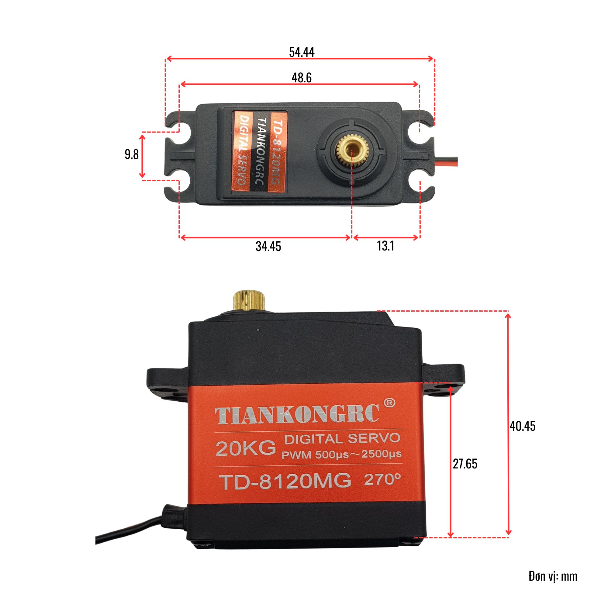 Động cơ Digital RC Servo TD-8120MG