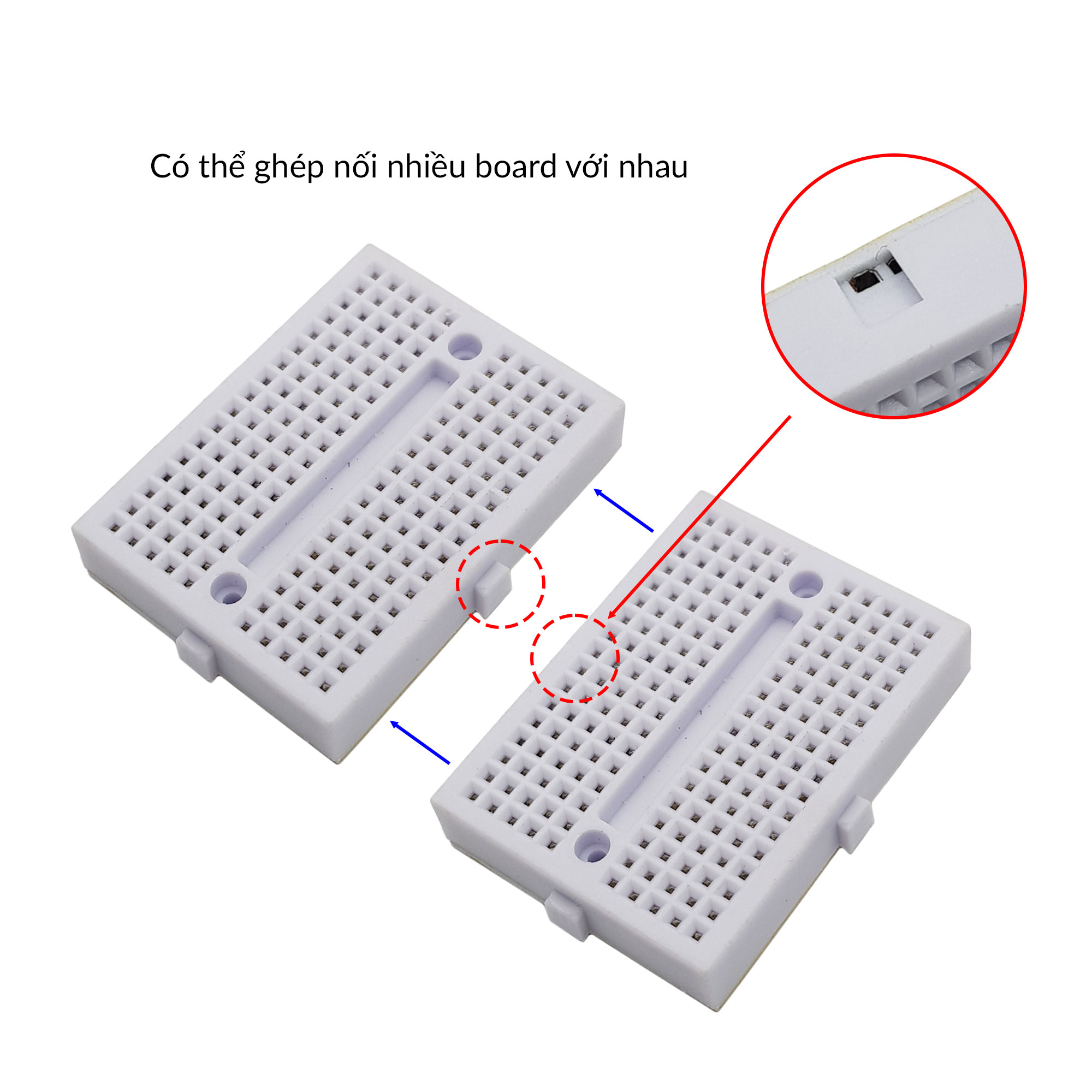 Hướng dẫn sử dụng Test board cắm mini, Breadboard Mini SYB-170