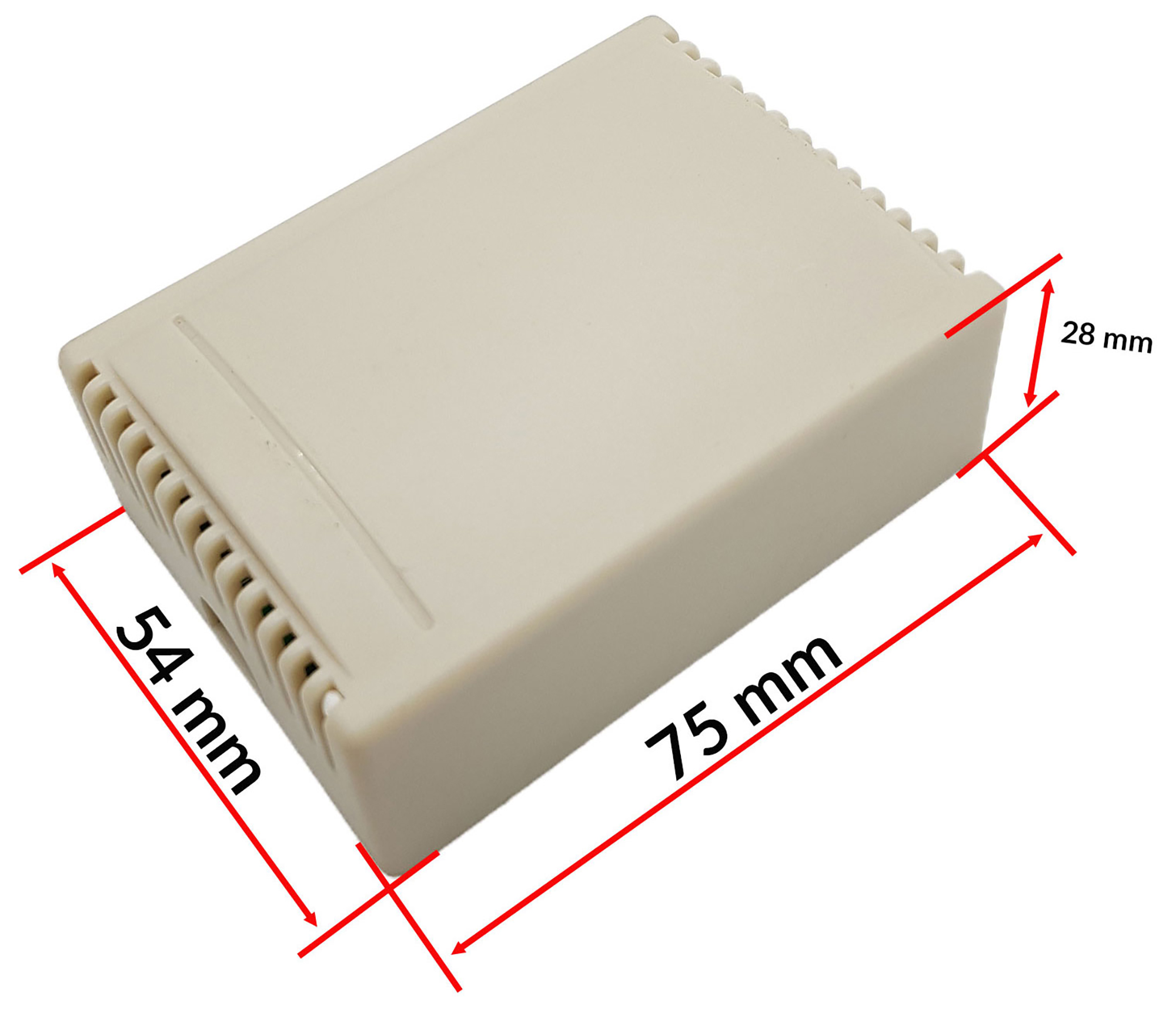 Kích thước Bộ điều khiển RF 433Mhz 12VDC 4 kênh