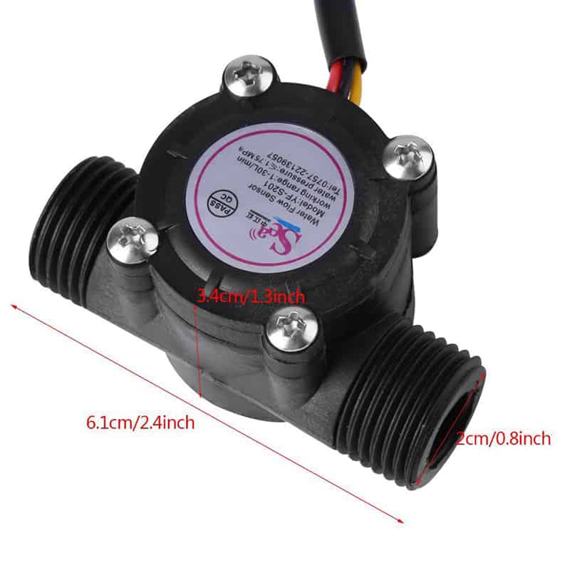 Cảm Biến Lưu Lượng Nước Sea YF-S201 DN15