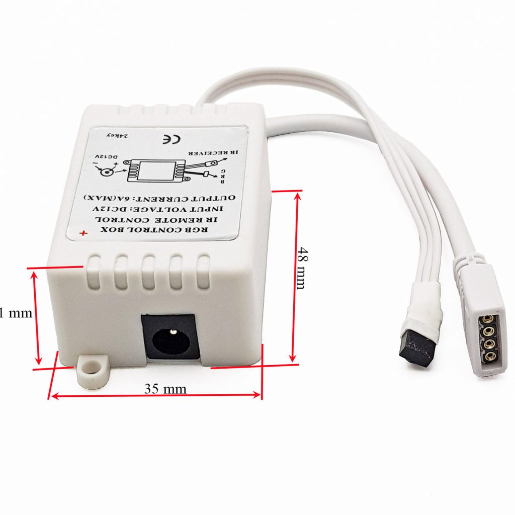 Kích thước của Bộ điều khiển LED RGB