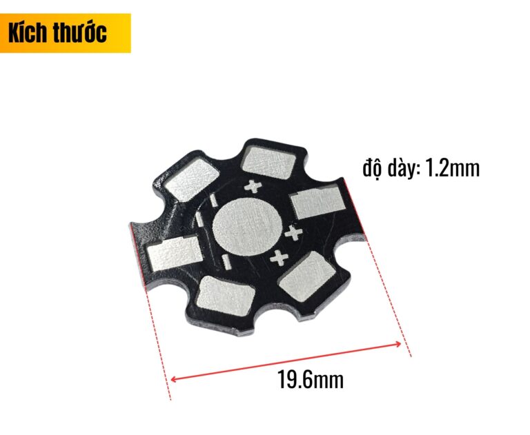 Đế ra chân chip LED 1W/3W/5W, nhôm tản nhiệt led 1W/3W - Nshop