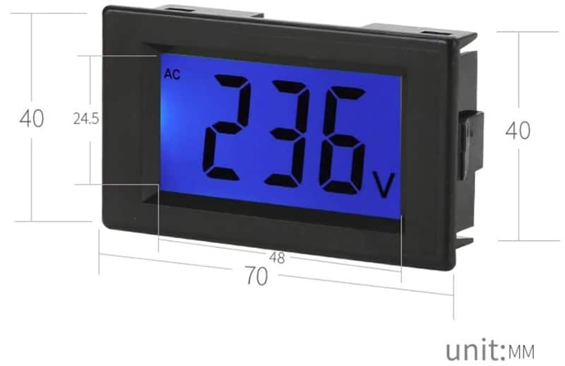 Đồng hồ đo áp AC 80-500V