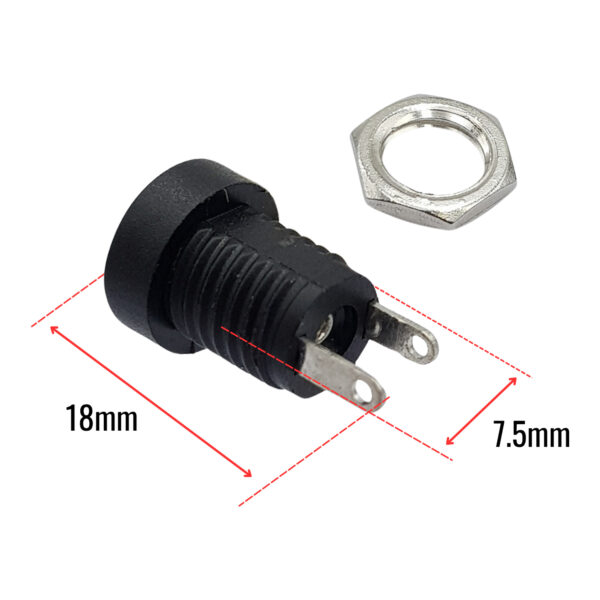 Jack DC 5.5x2.1mm khóa ốc (loại tốt)