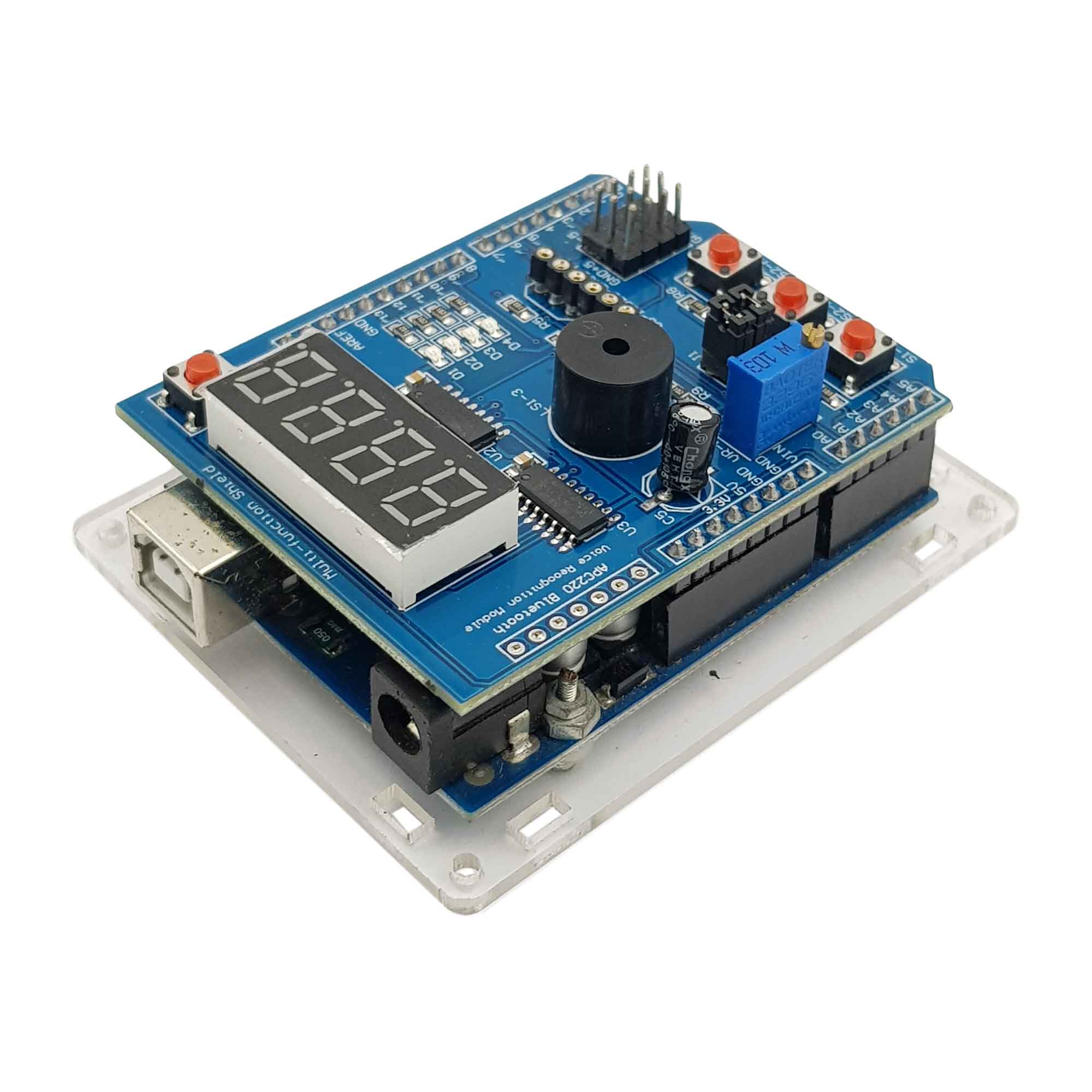 Lắp ráp Arduino Multi Function Shield với board arduino UNO