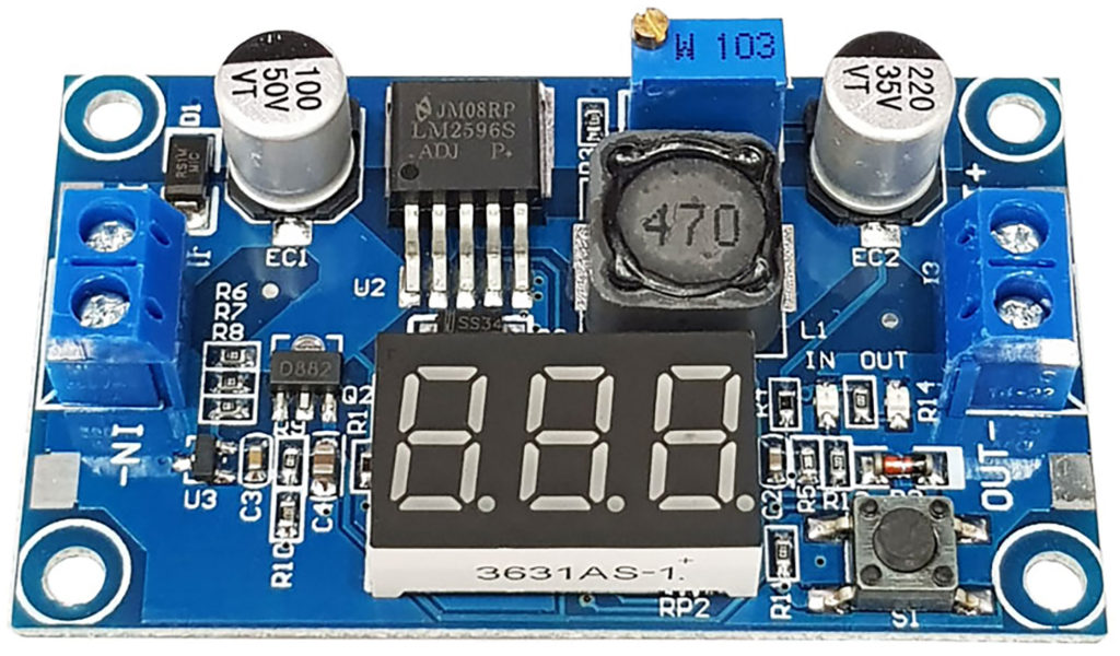 Mạch Giảm Áp DC LM2596 có hiển thị - Nshop