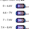 Mạch hiển thị mức năng lượng pin 2S 8.4V