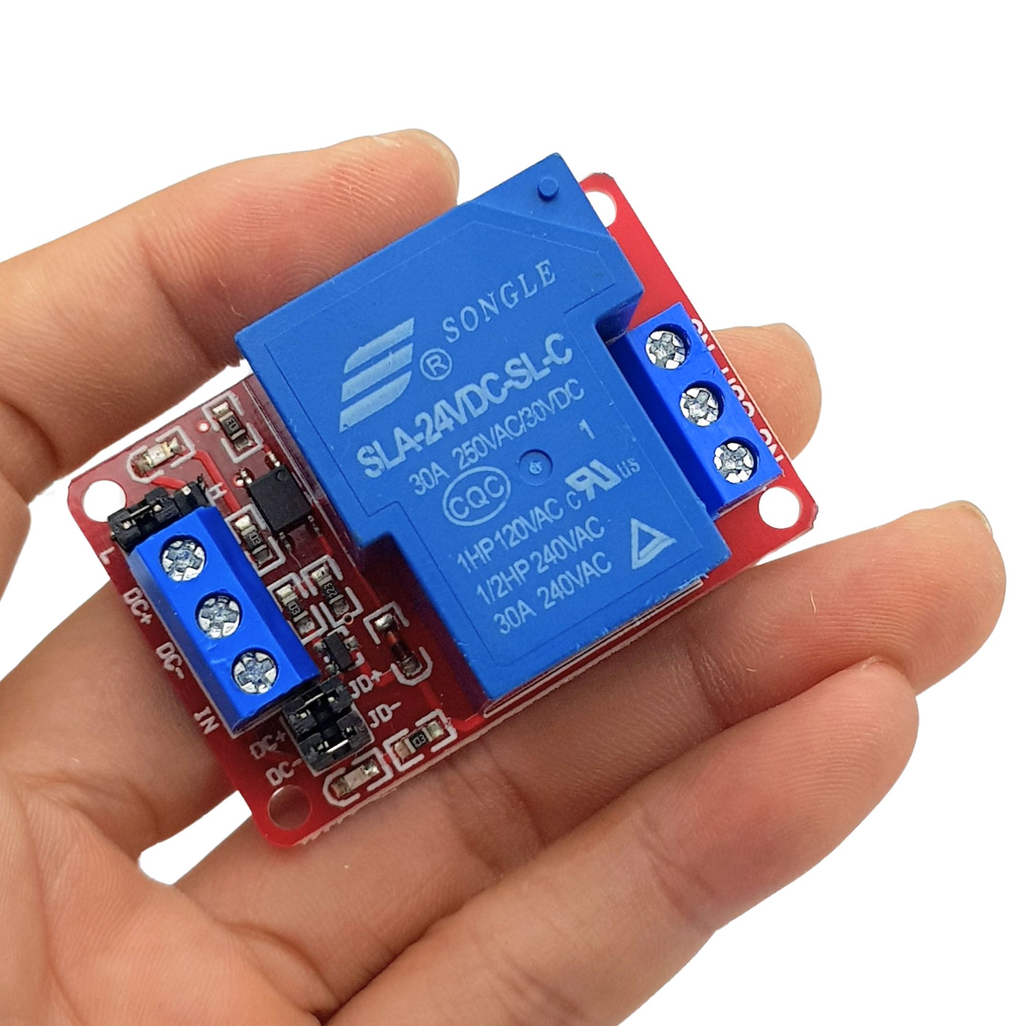 Module 1 Relay Với Opto Cách Ly Kích H/L 5V 30A