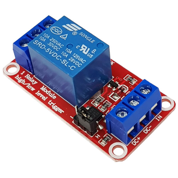 5V 1-Channel Optocoupler Relay Module for Arduino H/L Level Triger AC 250V/10A 