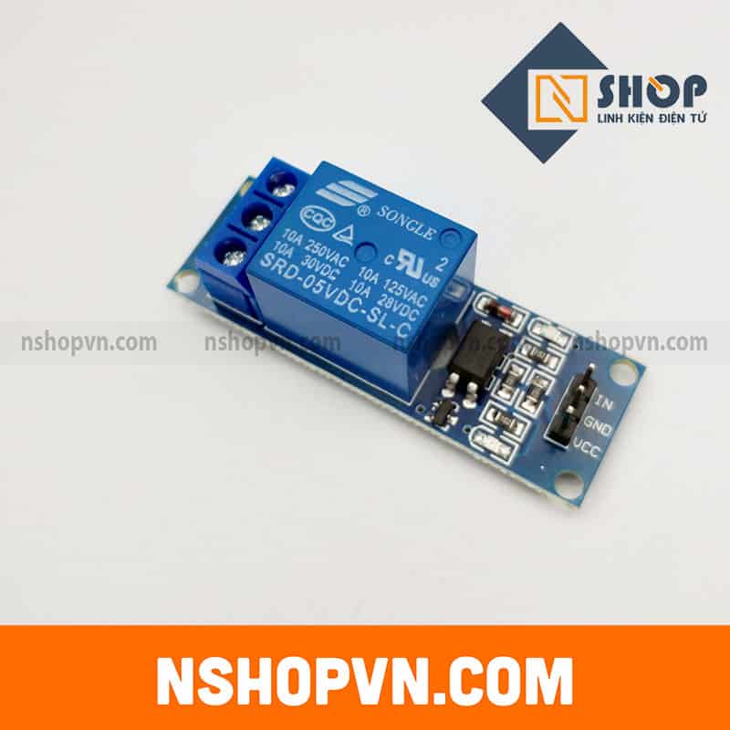 Module 1 Relay Với Opto Cách Ly Kích Mức Thấp (5VDC)
