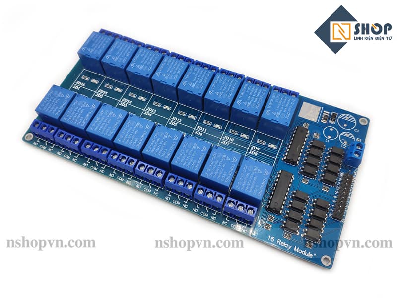 Module 16 Relay Với Opto Cách Ly (5VDC)