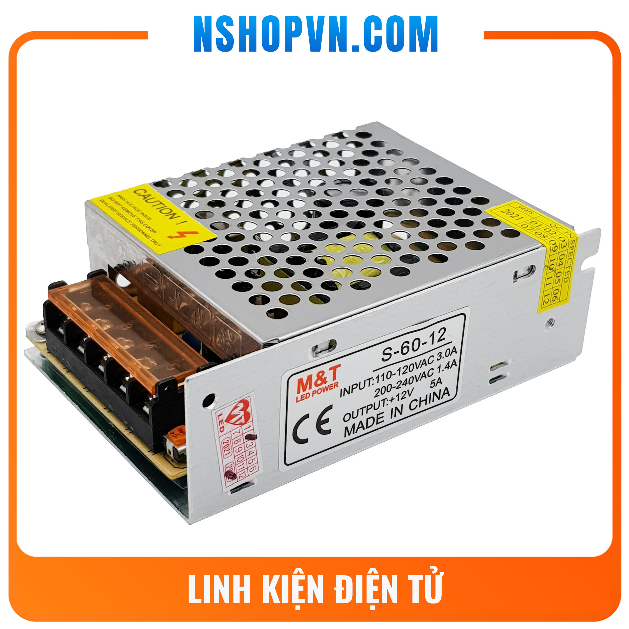 Nguồn tổ ong 12V 5A