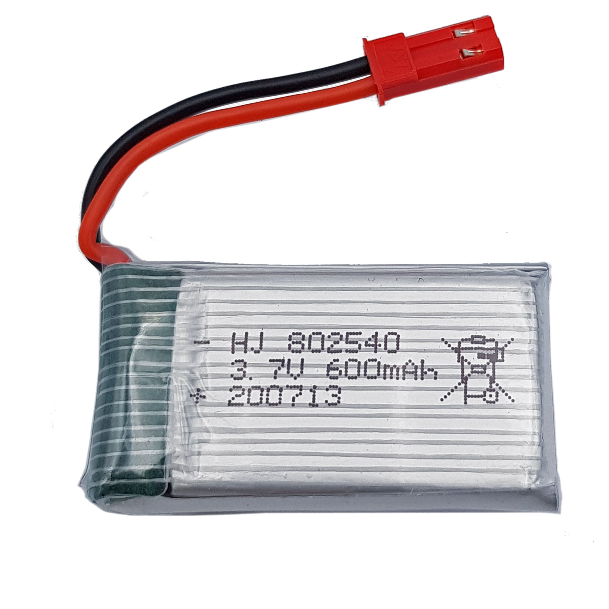 2 Batterie Lipo 3.7V 600mAh 25C + Caricabatterie USB Per Drone RC, Quadricottero, Spina XH2.54 - Foto 6