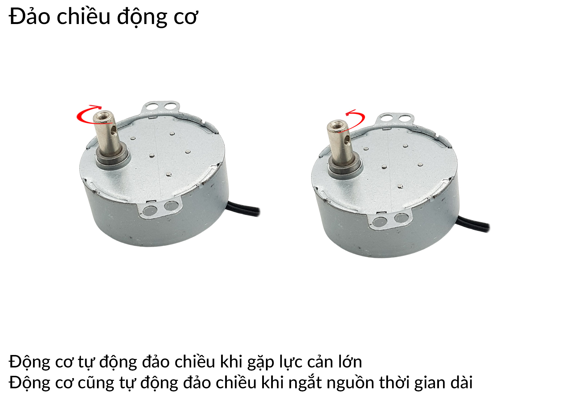 Sơ đồ đấu động cơ giảm tốc AC 220V 5rpm 4W