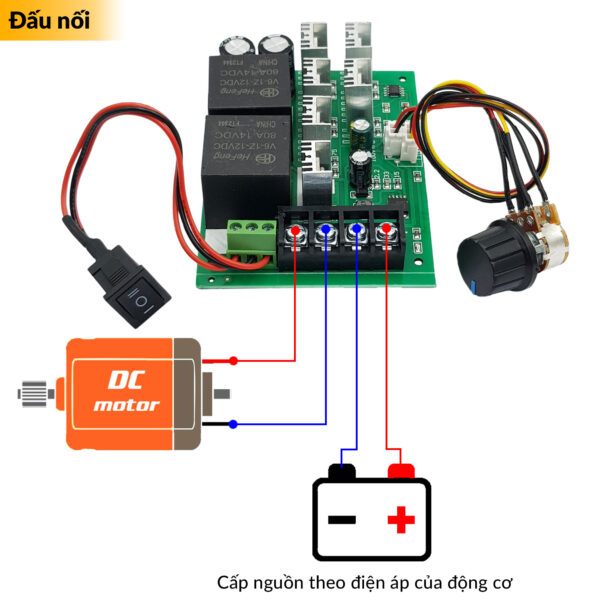 Mạch điều khiển tốc độ động cơ DC 40A có đảo chiều