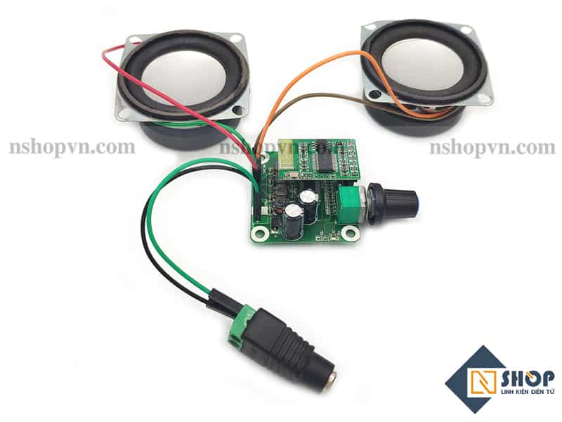 Sơ đồ kết nối của Mạch khuếch đại âm thanh TPA3110 15Wx2 tích hợp Bluetooth