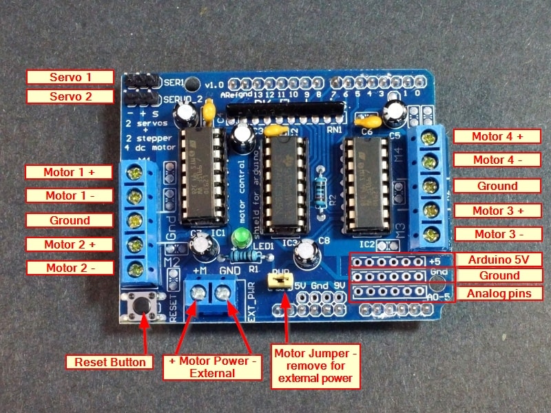 Arduino Motor Shield L293D