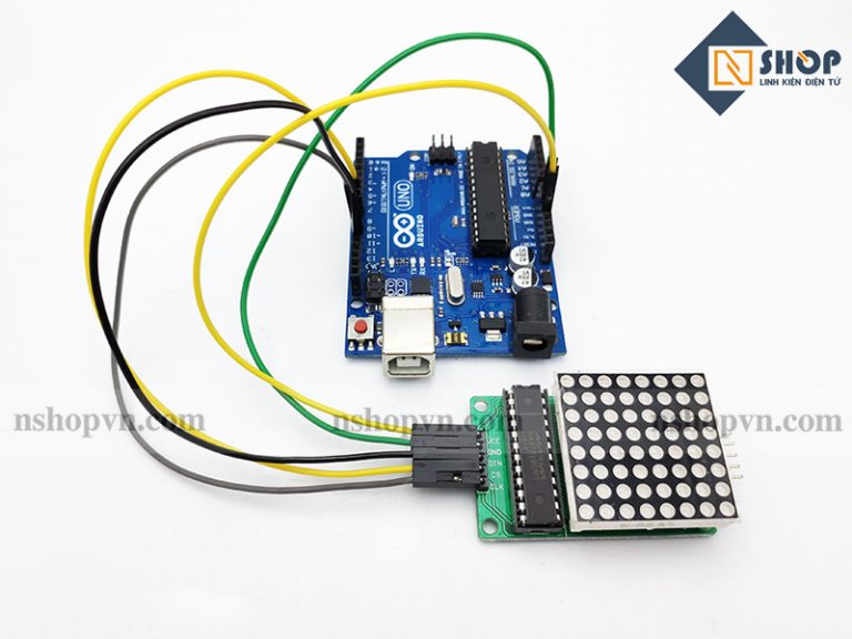Mà Led Module Module mạch hiển thị 1 Led ma trận MAX7219CWG IC SMD - Nshop