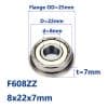 Vòng bi (bạc đạn) F608zz 8mm x 22mm x 7mm