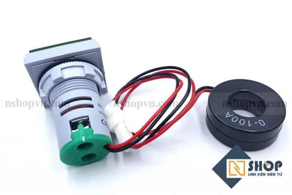 Đồng hồ đo dòng điện, điện áp 50-500VAC (xanh lá)