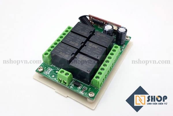 Mạch điều khiển RF 315Mhz 6 kênh kèm remote 1000m
