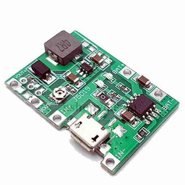 Mạch sạc pin 18650 1s tích hợp tăng áp 27v