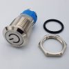 Nút nguồn kim loại 12mm Đỏ