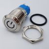 Nút nguồn kim loại 12mm Vàng