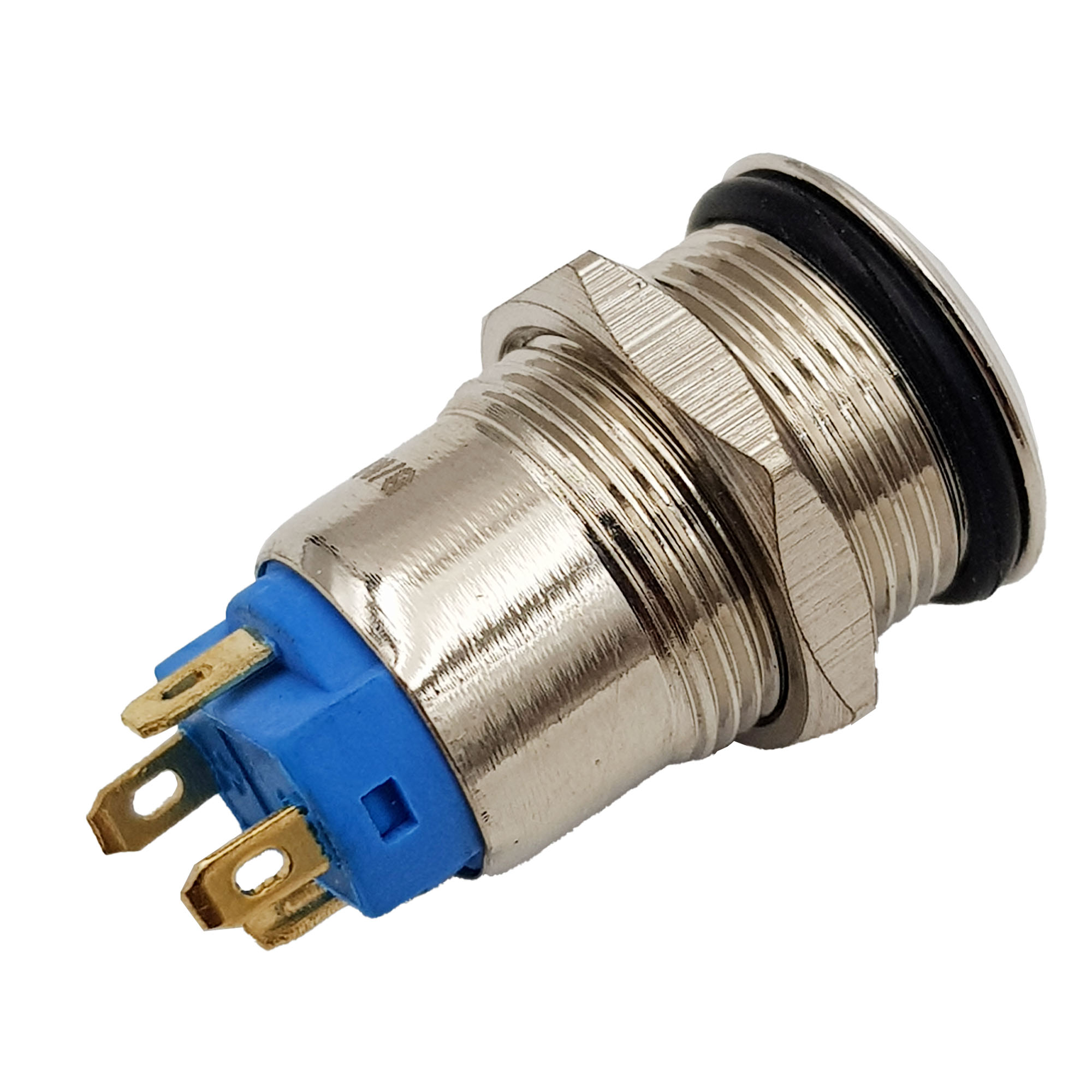 Nút nguồn kim loại 12mm Vàng