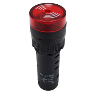 Đèn báo có còi AD16-16SM màu đỏ 24V