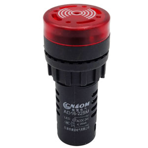 Đèn báo có còi AD16-22SM màu đỏ 24V