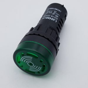 Đèn báo có còi AD16-22SM màu xanh lá 220V