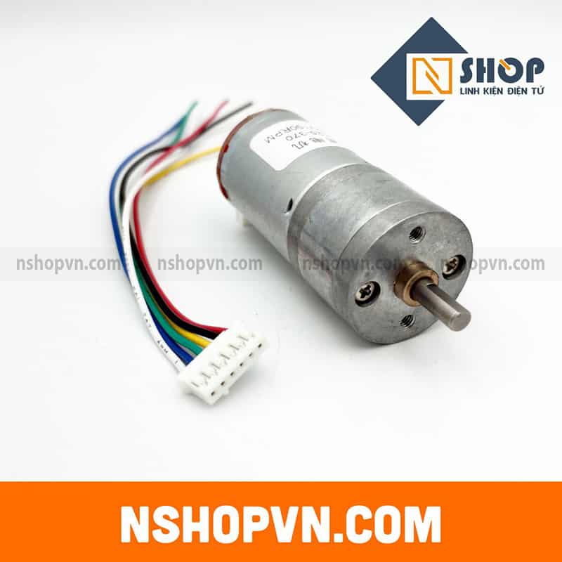 Động cơ DC giảm tốc GA25 Encoder 190rpm
