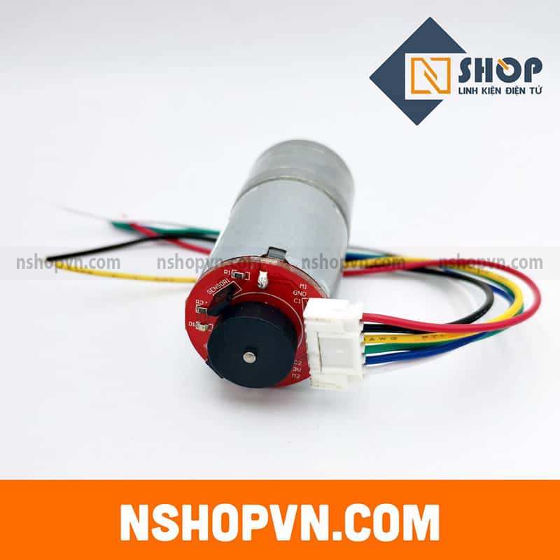 Động cơ DC giảm tốc GA25 Encoder 190rpm