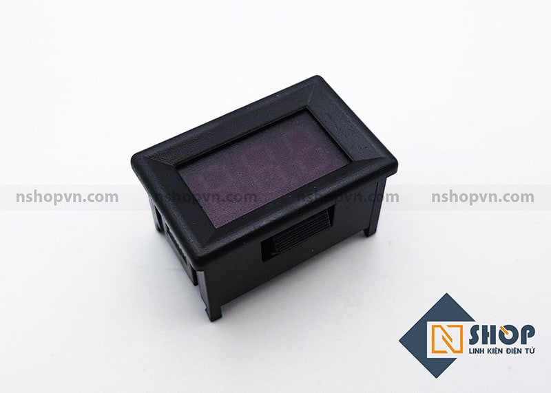 Đồng hồ đo áp 30V Xanh Dương có vỏ bảo vệ