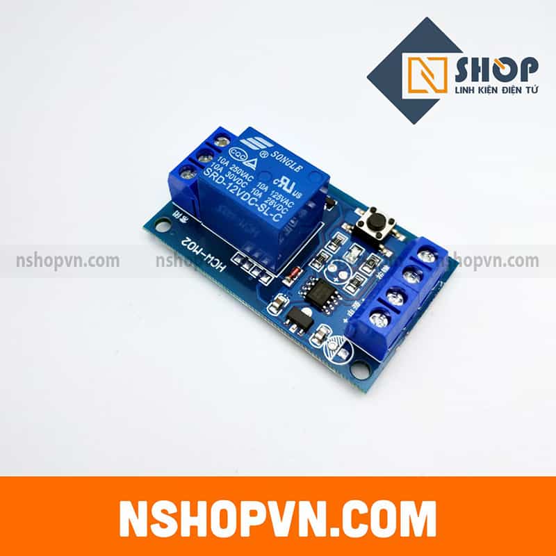 Module kích hoạt relay bằng nút nhấn