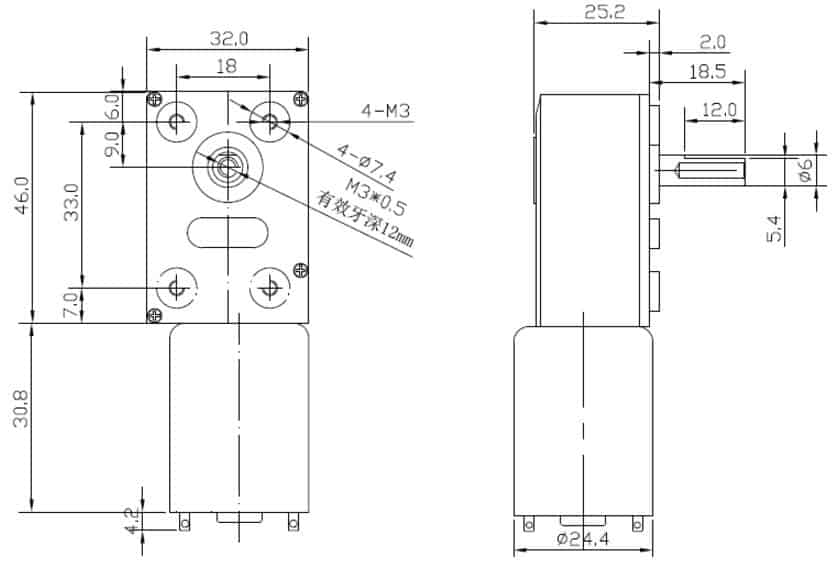 Động cơ giảm tốc hộp số vuông góc JGY370 160rpm