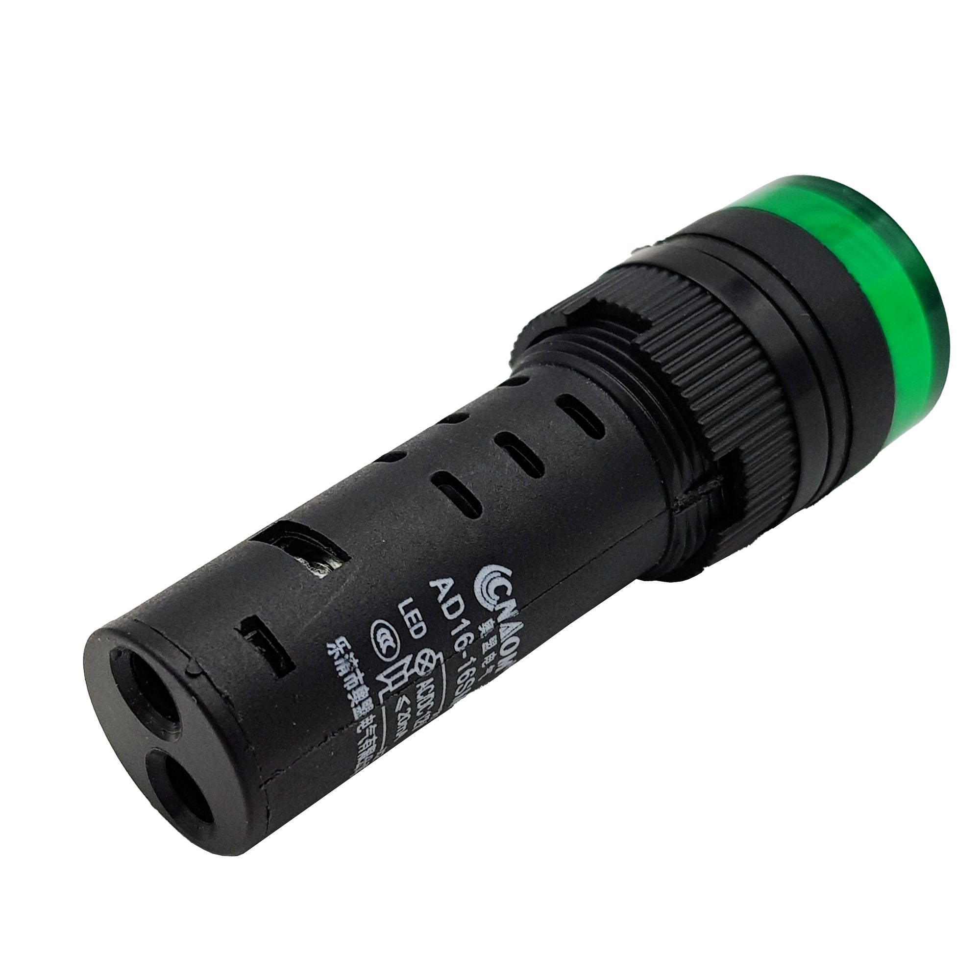 Đèn báo có còi AD16-16SM màu xanh 12V