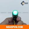 Nút nhấn có đèn AL6-M 12V màu xanh lá