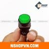 Nút nhấn có đèn AL6-M 12V màu xanh lá
