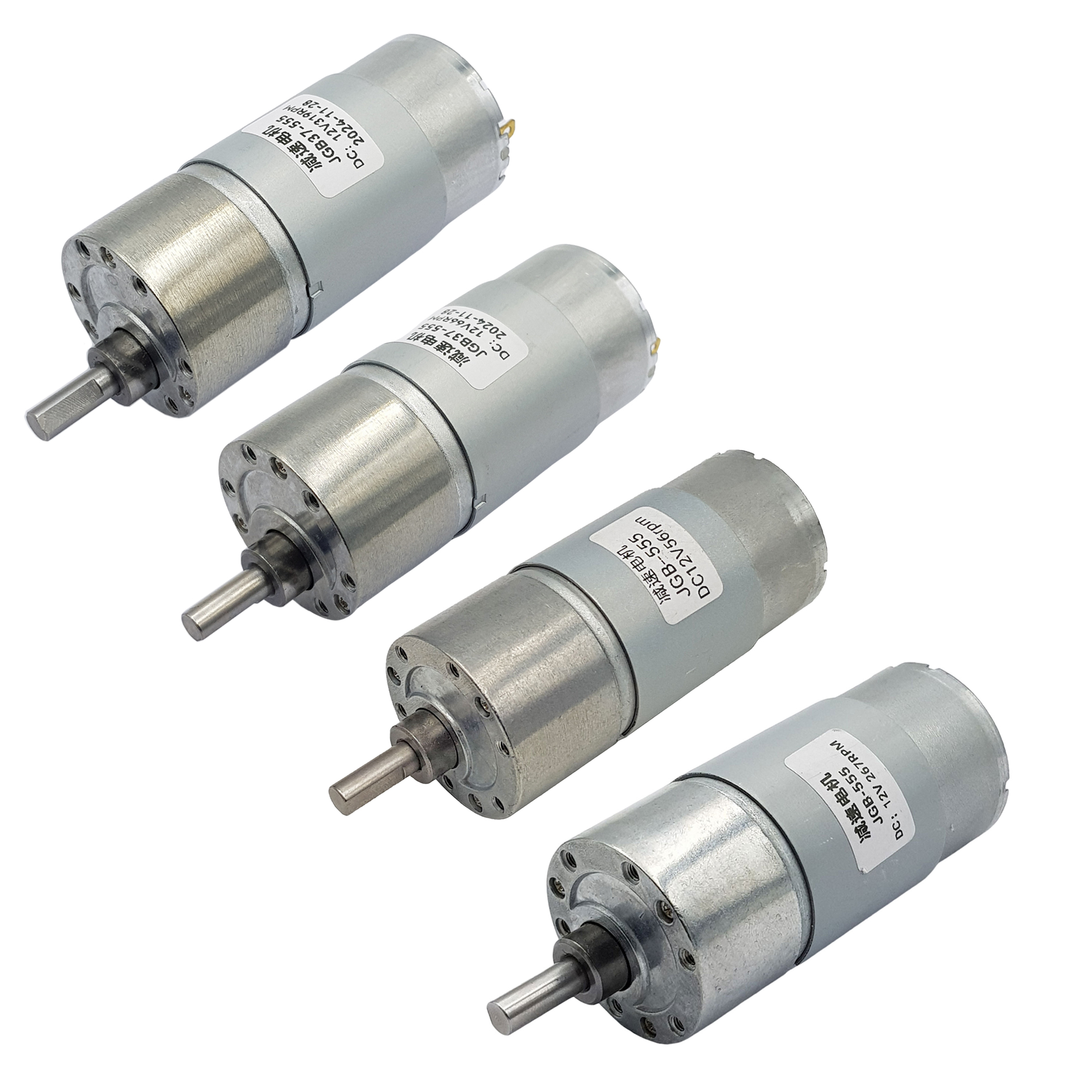 Moteur réducteur CC JGB37-555 12 V CC, 265 tr/min, couple élevé,