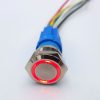 Nút nhấn nhả kim loại 19mm đỏ