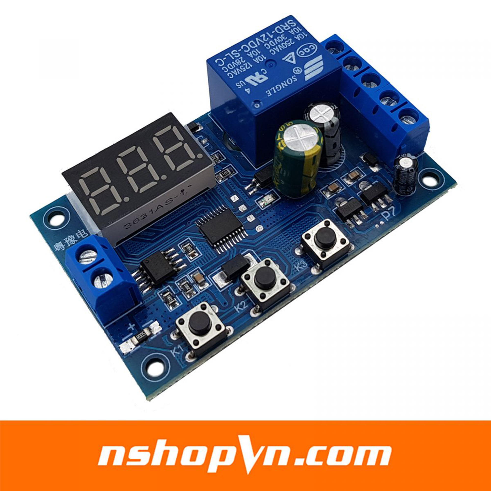 Mạch bảo vệ quá dòng 12VDC 0-10A