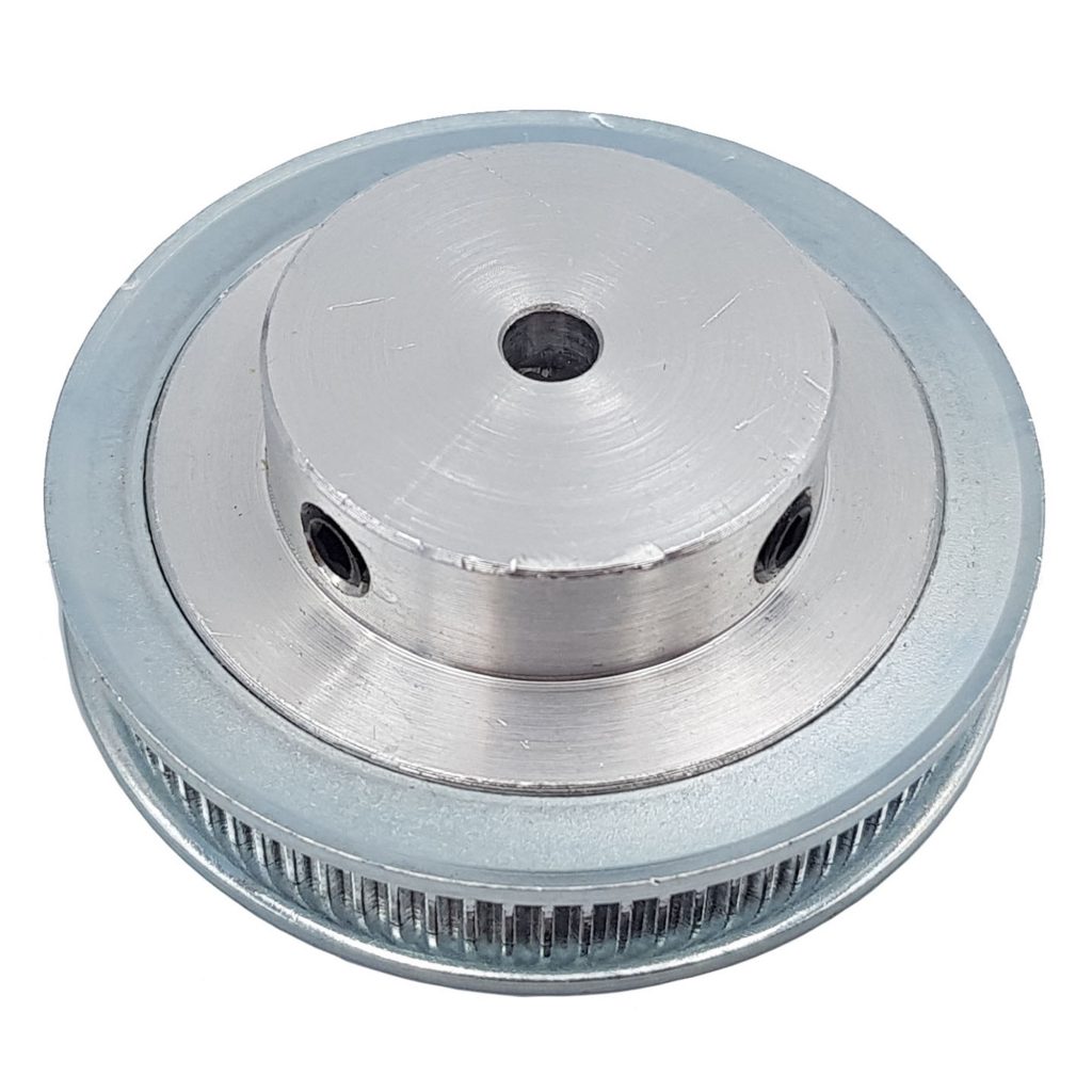 Puly GT2 80 răng trục 5mm đai 6mm đk răng 50.5mm